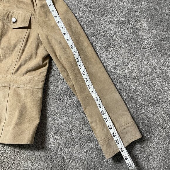 Style & Co light brownTan Suede Leather Jacket Women's Size‎ XL - Picture 10 of 11